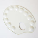Oval Shape Metal 12 Well Artist Watercolor Paint Mixing Palette Make up Tray