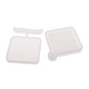 2 Pieces/Set Square Quicksand Pendants Mould Silicone Mould DIY Resin Decorative Craft Jewelry Making Molds Tool Handmade Necklace Charm Key Chains Resin Ornament Crafts