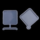 2 Pieces/Set Square Quicksand Pendants Mould Silicone Mould DIY Resin Decorative Craft Jewelry Making Molds Tool Handmade Necklace Charm Key Chains Resin Ornament Crafts