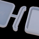 2 Pieces/Set Square Quicksand Pendants Mould Silicone Mould DIY Resin Decorative Craft Jewelry Making Molds Tool Handmade Necklace Charm Key Chains Resin Ornament Crafts
