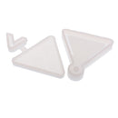 DIY Shifting Sand Craft Triangular Pendant Epoxy Resin Shaker Charm Mold Silicone Mold Transparent Quicksand Pendant Mold Jewelry Making Tools