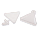 DIY Shifting Sand Craft Triangular Pendant Epoxy Resin Shaker Charm Mold Silicone Mold Transparent Quicksand Pendant Mold Jewelry Making Tools