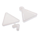 DIY Shifting Sand Craft Triangular Pendant Epoxy Resin Shaker Charm Mold Silicone Mold Transparent Quicksand Pendant Mold Jewelry Making Tools