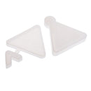 DIY Shifting Sand Craft Triangular Pendant Epoxy Resin Shaker Charm Mold Silicone Mold Transparent Quicksand Pendant Mold Jewelry Making Tools