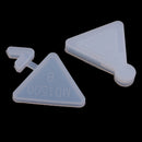 DIY Shifting Sand Craft Triangular Pendant Epoxy Resin Shaker Charm Mold Silicone Mold Transparent Quicksand Pendant Mold Jewelry Making Tools