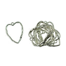 10 Pcs Tibetan Silver Large Pendants Filigree Heart Charms Alloy for Diy Jewellry Making Craft