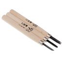 3 Pieces Wood Carving Tools Wooden Sculpture For Carving Wood / Rubber / Seal Stamp