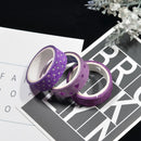 10 Rolls Mixed Glitter Washi Tape Stationery Scrapbooking Decorative Adhesive Tapes DIY Color Masking Tape School Supplies, 3 Meters x 15mm