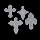 4 Pieces Silicone Cross Pendants Mold Resin Casting Mould for Jewelry Making
