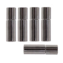 5 Pieces Metal Copper Push Clasps Cord Ends Fit 5 mm Round Leather Cord Buckle Mating Connectors Silver Tone Jewelry Findings Clasps