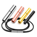 5 Pieces Metal Copper Push Clasps Cord Ends Fit 5 mm Round Leather Cord Buckle Mating Connectors Silver Tone Jewelry Findings Clasps