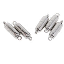 5 Pcs Ellipse Magnetic Jewelry Clasps Fit Leather Cord Necklaces Bracelets Making