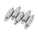 5 Pcs Ellipse Magnetic Jewelry Clasps Fit Leather Cord Necklaces Bracelets Making