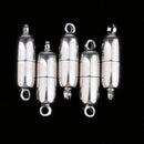 5 Pcs Ellipse Magnetic Jewelry Clasps Fit Leather Cord Necklaces Bracelets Making