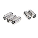 5pcs Silver Magnetic Clasps Converter Connector 6mm Internal Dia DIY Jewelry
