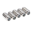 5pcs Silver Magnetic Clasps Converter Connector 6mm Internal Dia DIY Jewelry