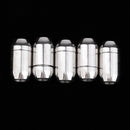 5pcs Silver Magnetic Clasps Converter Connector 6mm Internal Dia DIY Jewelry