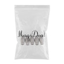 5 Pieces Silver Tone Barrel Tube Jewelry Making Magnetic Clasp Cap Glue Leather Cord Kumihimo DIY Necklace Bracelet Accessories, 20mm Length, 6mm Hole Diamater