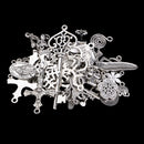 Wholesale Bulk Lots Tibetan Silver Plated Mixed Pendants Charms for Jewelry Making and Crafting fit Necklace Bracelet Keyrings