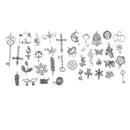 Wholesale Bulk Lots Tibetan Silver Plated Mixed Pendants Charms for Jewelry Making and Crafting fit Necklace Bracelet Keyrings