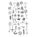 Wholesale Bulk Lots Tibetan Silver Plated Mixed Pendants Charms for Jewelry Making and Crafting fit Necklace Bracelet Keyrings