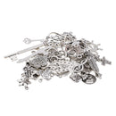 Wholesale Bulk Lots Tibetan Silver Plated Mixed Pendants Charms for Jewelry Making and Crafting fit Necklace Bracelet Keyrings