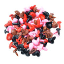 100 Pieces Mixed Color Eyes and Noses for Bear Doll, Puppet, Plush Animal Making Toy Accessories