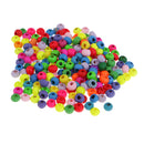 200 Pieces Mix Colors Oval Wooden Spacer Beads European Style Large Hole Wood Charm Beads Barrel DIY Beading Crafts
