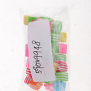 50 Pieces Mixed Color Striped Square Acrylic DIY Beaded Accessories Plastic Spacer Loose Beads For Kids Jewelry Making