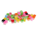 50 Pieces Mixed Color Striped Square Acrylic DIY Beaded Accessories Plastic Spacer Loose Beads For Kids Jewelry Making