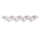 Wave Lace Edge Background Metal Cutting Dies Stencil for DIY Scrapbooking Photo Album Decoration Embossing Paper Cards Decorative Crafts Mermaid Die Cuts Handmade Gifts, 12.9x2.9cm