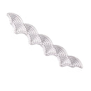 Wave Lace Edge Background Metal Cutting Dies Stencil for DIY Scrapbooking Photo Album Decoration Embossing Paper Cards Decorative Crafts Mermaid Die Cuts Handmade Gifts, 12.9x2.9cm