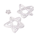 3 Piece Star Shape Cutting Dies Metal Stencil Template Mould for DIY Scrapbooking Photo Album XMAS Christmas Paper Card Embossing Craft Decoration