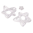 3 Piece Star Shape Cutting Dies Metal Stencil Template Mould for DIY Scrapbooking Photo Album XMAS Christmas Paper Card Embossing Craft Decoration