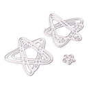 3 Piece Star Shape Cutting Dies Metal Stencil Template Mould for DIY Scrapbooking Photo Album XMAS Christmas Paper Card Embossing Craft Decoration