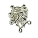50 Pieces Tibetan Silver Rhombus Celtic Knot Jewelry Charm Pendant Connector 0.82 inch