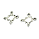 50 Pieces Tibetan Silver Rhombus Celtic Knot Jewelry Charm Pendant Connector 0.82 inch