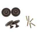 4 Piece Vintage Alloy Mushroom Shape Cabinet Kitchen Cupboard Dresser Drawer Door Pull Handle