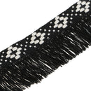 3 Yards Jacquard Ribbon Tassel Fringe Trim Lace Trim Embellishment for Bag Clothing Decoration 30mm