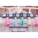 1 Yard 50mm Colorful Tassel Fringe Trim Jacquard Ethnic Patterns Lace Edging Trimmings Ribbon DIY Sewing Craft for Furnishings & Costumes & Curtains & Headdress & More