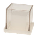 Square Cube Shaped with Hollow Heart Clear Candle Mould Scented Candle Making Mold for Decorative Aromatherapy Home Wedding Party Decorative Dried Flowers Candles Making