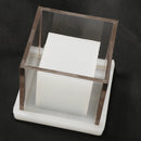 Square Cube Shaped with Hollow Heart Clear Candle Mould Scented Candle Making Mold for Decorative Aromatherapy Home Wedding Party Decorative Dried Flowers Candles Making