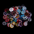 100g Round Shape Clear Glass Mosaic Tiles for Mosaic Making Kids Crafts 15mm