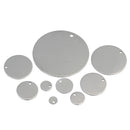 20 Pieces Metal Round Circle Blank Coin Engraving Stamping Charms Tag Pendant Necklace Bracelet Pendants 8mm