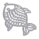 Vivid Fish Shaped Metal Cutting Dies Stencil for DIY Scrapbooking Photo Album Decoration Embossing Paper Cards Decorative Crafts Mermaid Die Cuts Handmade Gifts, 5.5 x 4.4 cm