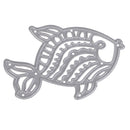 Vivid Fish Shaped Metal Cutting Dies Stencil for DIY Scrapbooking Photo Album Decoration Embossing Paper Cards Decorative Crafts Mermaid Die Cuts Handmade Gifts, 5.5 x 4.4 cm