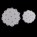 2 Pieces DIY Flower Shape Cutting Dies Stencil Template for Photo Album Embossing Scrapbook Paper Craft Card Making