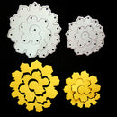 2 Pieces DIY Flower Shape Cutting Dies Stencil Template for Photo Album Embossing Scrapbook Paper Craft Card Making