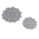 2 Pieces DIY Flower Shape Cutting Dies Stencil Template for Photo Album Embossing Scrapbook Paper Craft Card Making
