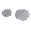2 Pieces DIY Flower Shape Cutting Dies Stencil Template for Photo Album Embossing Scrapbook Paper Craft Card Making